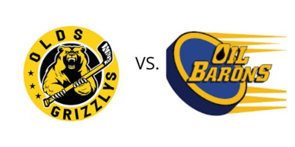 Olds Grizzlys vs. Ft. McMurray Oil Barons Olds Sportsplex Olds