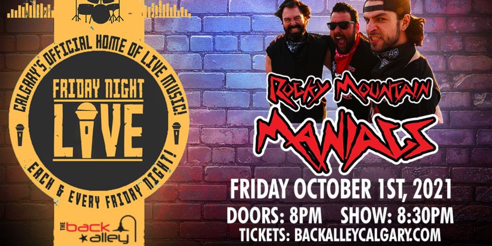Rocky Mountain Maniacs LIVE At The Back Alley! The Back Alley