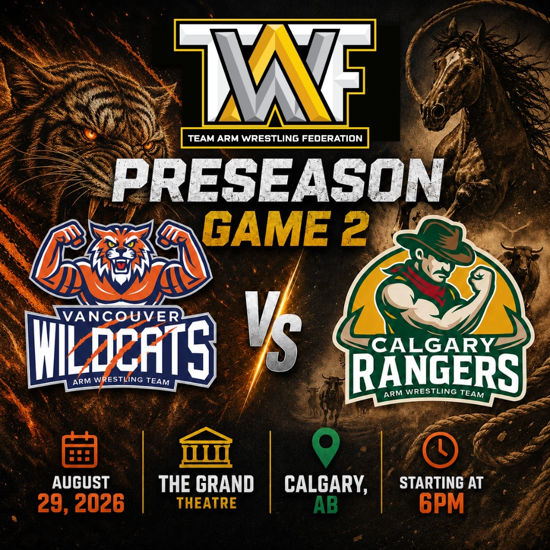 Event image for TAWF Preseason Game 2: Vancouver Wildcats vs Calgary Rangers
