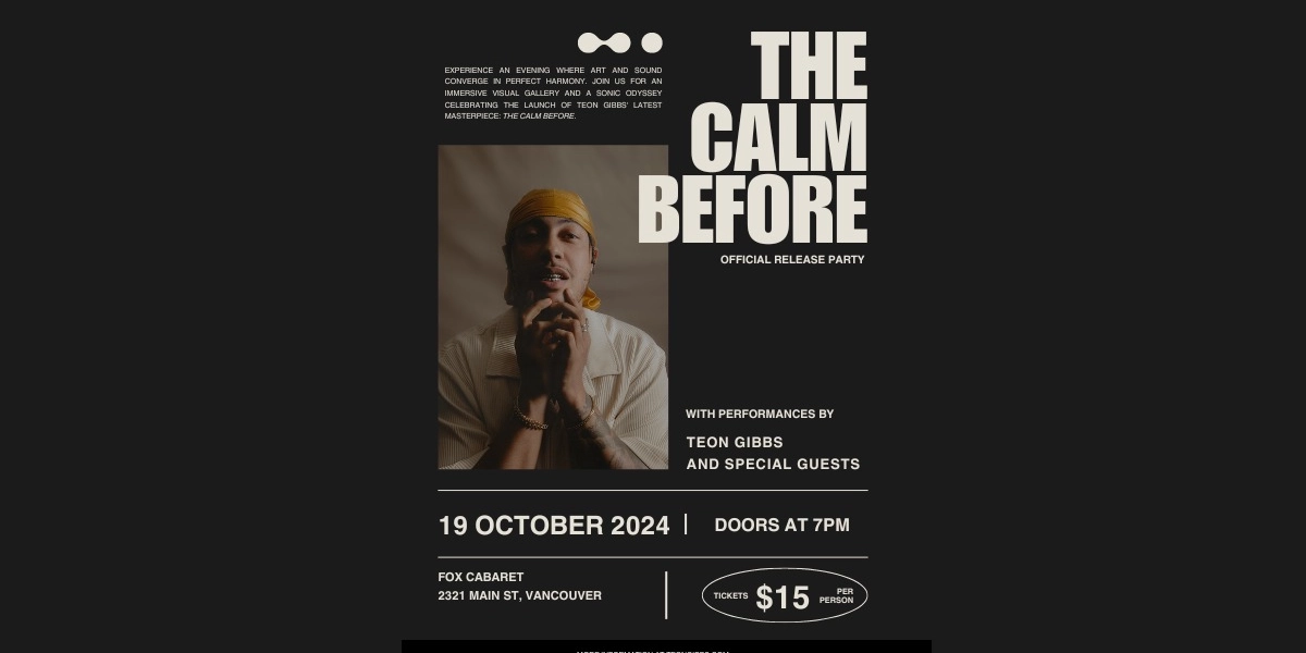 Event image for The Calm Before Album Release Party