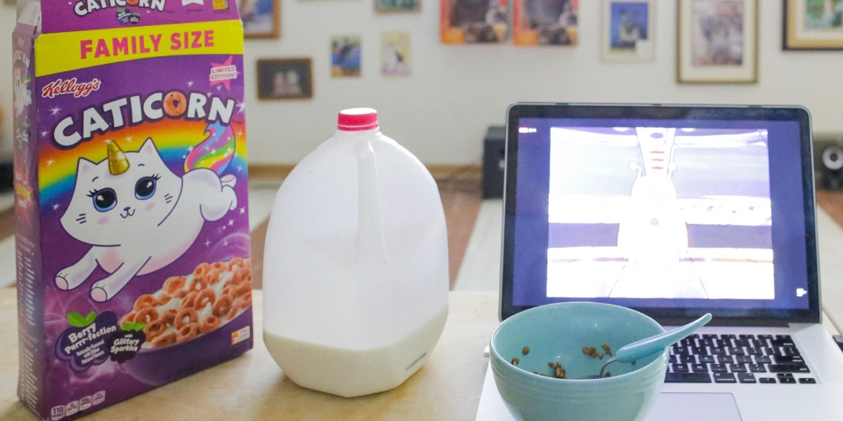 Event image for SATURDAY MORNING ALL-YOU-CAN-EAT-CEREAL (AT HOME) CARTOON PARTY!