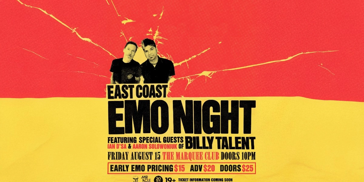 Event image for EAST COAST EMO NIGHT