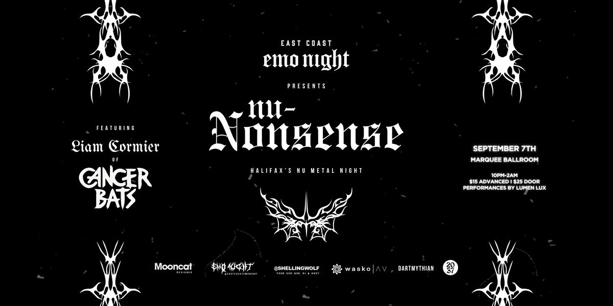Event image for 'Nu-Nonsense' w/ Liam Cormier (Cancer Bats) @ The Marquee Ballroom