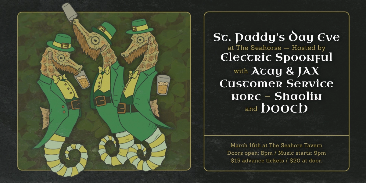Event image for St. Paddy's Day Eve @ The Seahorse