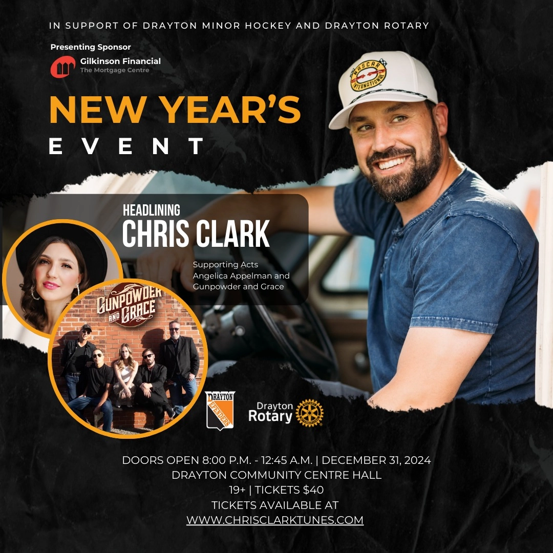 Event image for Drayton New Years Eve with Chris Clark
