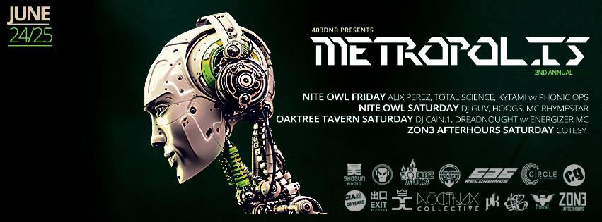 Event image for ★★ METROPOLIS 2016 ★★ 2 DAYS - 4 EVENTS - 7 HEADLINERS + MORE!! ★★ PK SOUND ★★