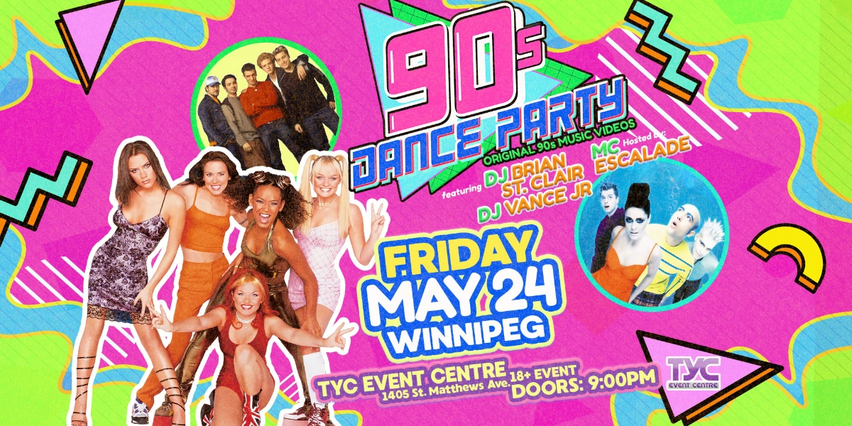 Event image for 90s Dance Party Winnipeg!