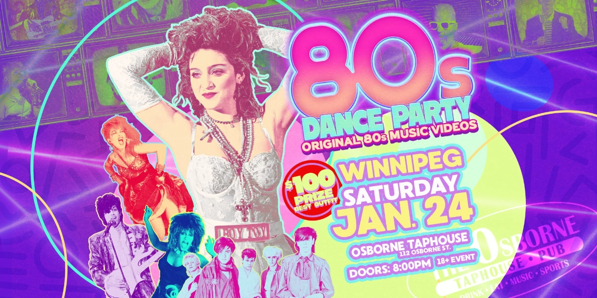 Event image for 80s Dance Party Winnipeg!