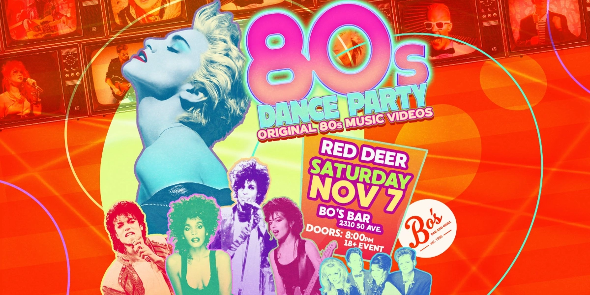 Event image for 80s Dance Party Red Deer!
