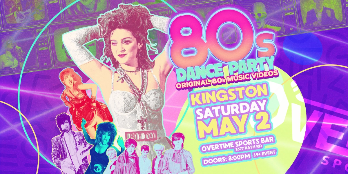 Event image for 80s Dance Party Kingston!