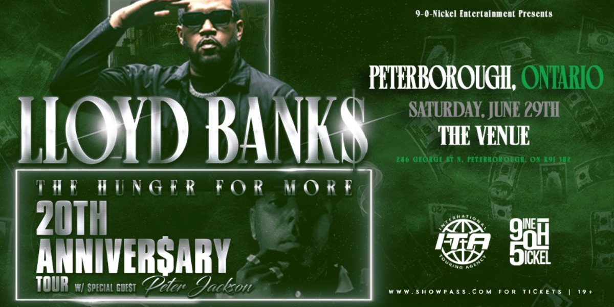 Event image for Lloyd Banks - The Hunger For More - 20th Anniversary Tour - Peterborough