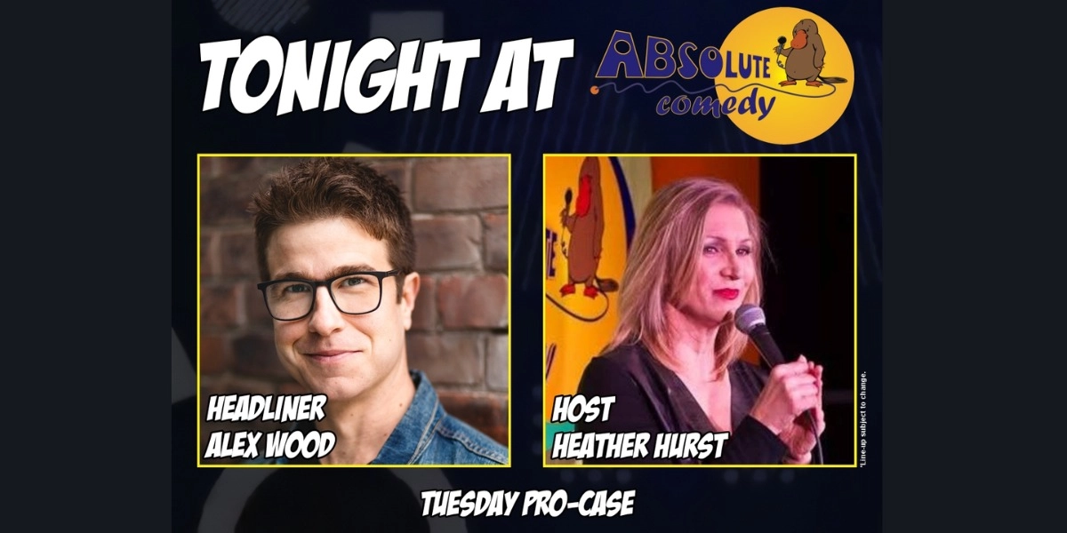 Event image for Absolute Comedy Ottawa: Headliner Alex Wood and MC Heather Hurst