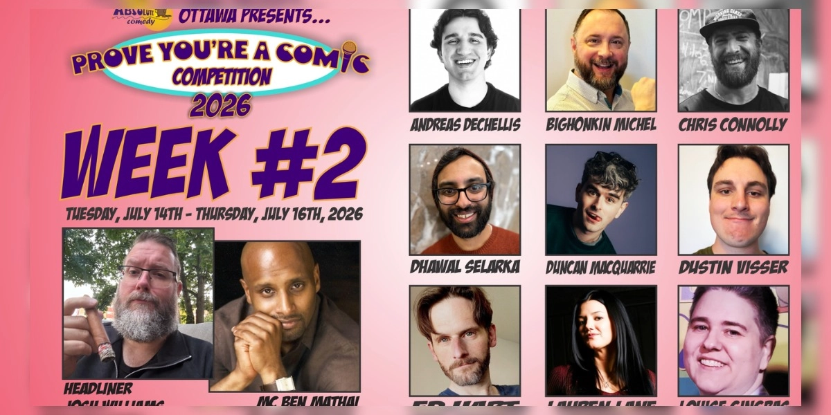 Event image for Prove You're a Comic Week #2 with Headliner Josh Williams and MC Ben Mathai
