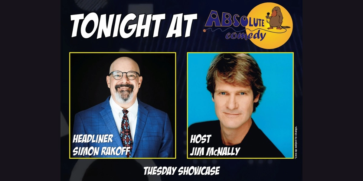 Event image for Absolute Comedy Ottawa: Headliner Simon Rakoff and MC Jim McNally