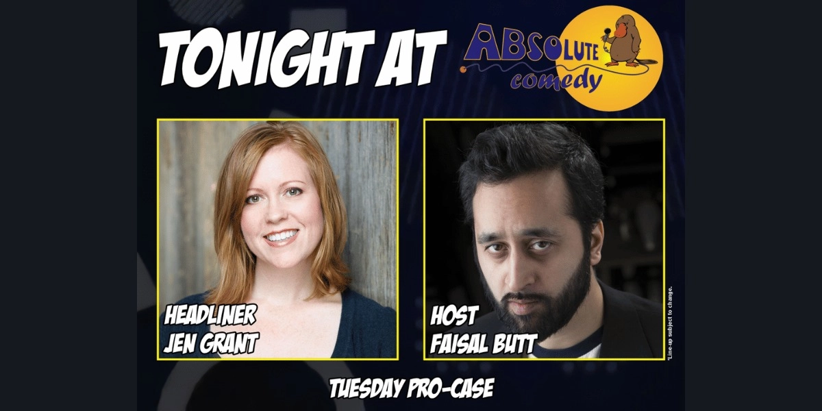 Event image for Absolute Comedy Ottawa: Headliner Jen Grant and MC Faisal Butt