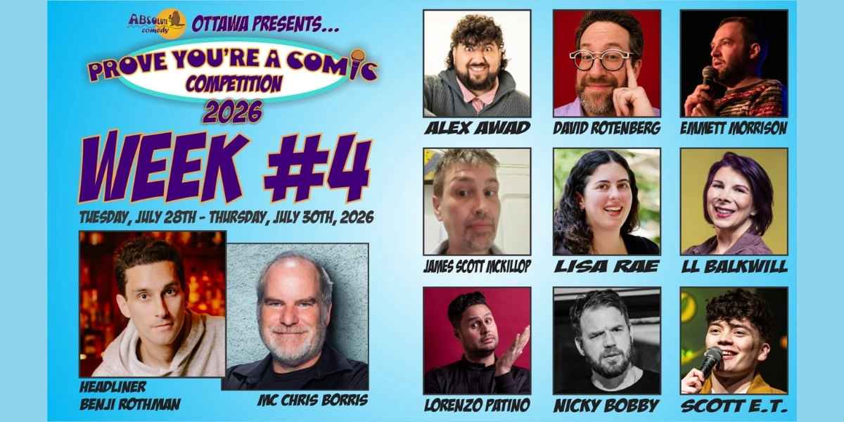 Event image for Prove You're a Comic Week #4 with Headliner Benji Rothman and MC Chris Borris