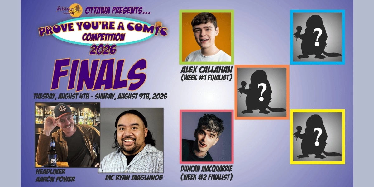 Event image for Prove You're a Comic Finals with Headliner Aaron Power and MC Ryan Maglunob