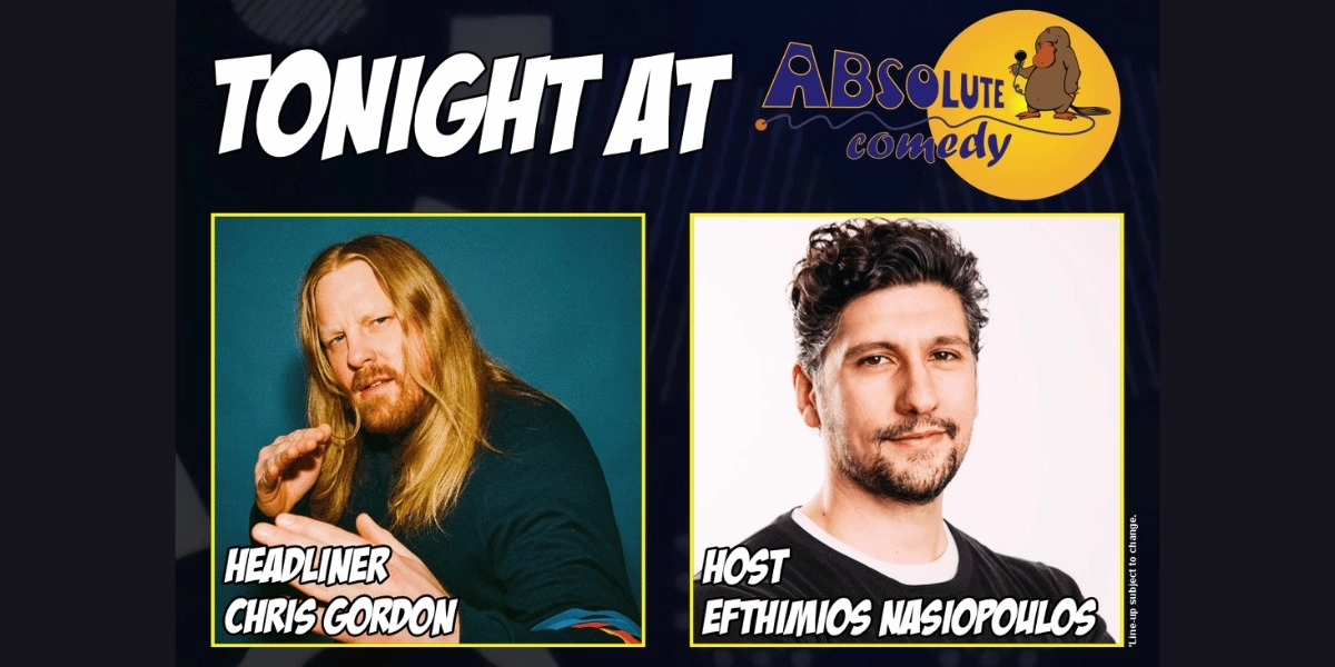 Event image for Absolute Comedy Ottawa: Headliner Chris Gordon and MC Efthimios Nasiopoulos