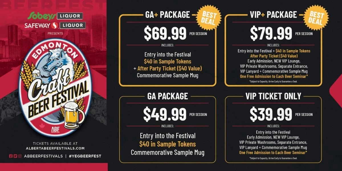 Event image for 2024 Edmonton Craft Beer Festival Packages