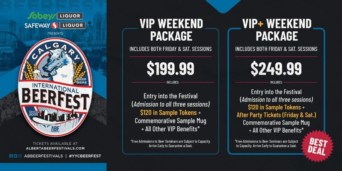 Event image for 2024 Calgary International Beerfest VIP Weekend Packages
