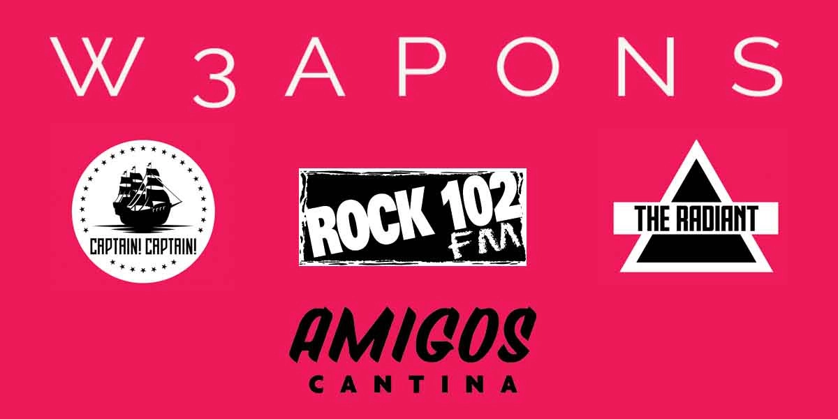 Event image for W3APONS w/ Captain! Captain! and The Radiant