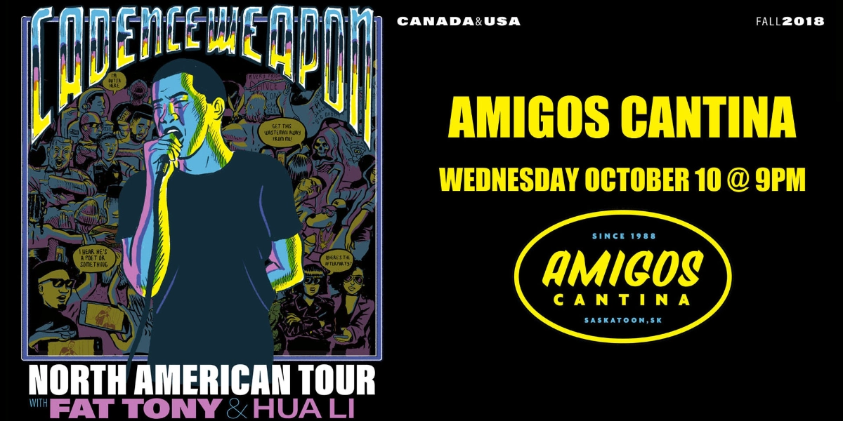 Event image for Cadence Weapon w/ Fat Tony and Hua Li