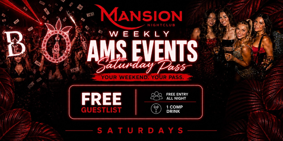 Event image for Ams Ubc Saturday Pass at Mansion Club, 1 Comp Drink & Free Entry ALL Night