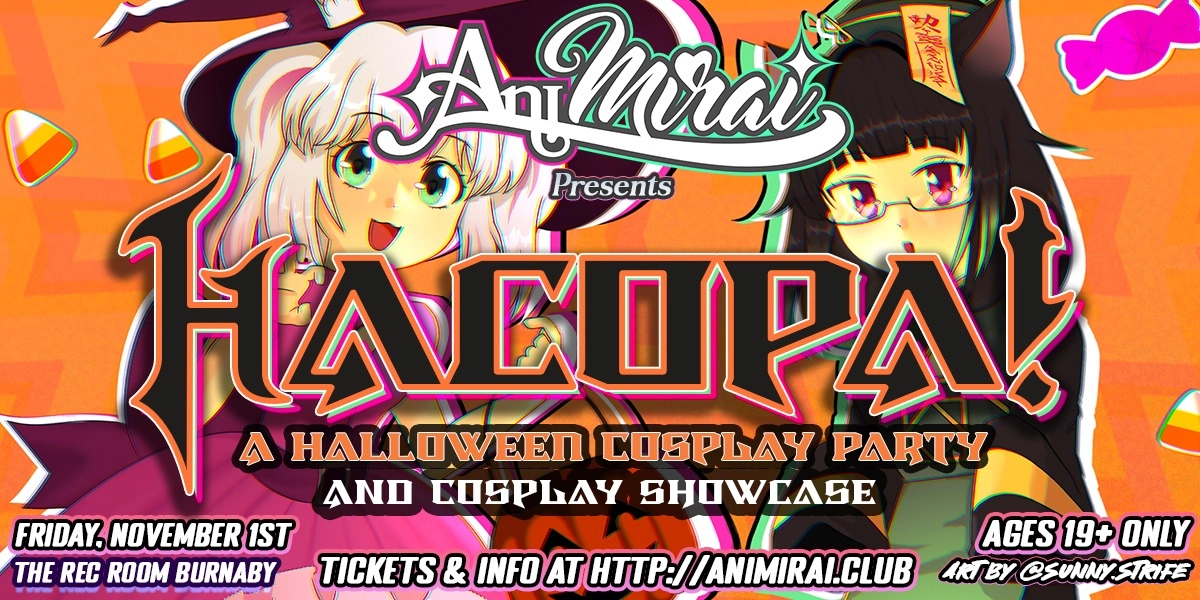 Event image for AniMirai Presents HACOPA: A Halloween Cosplay Party!