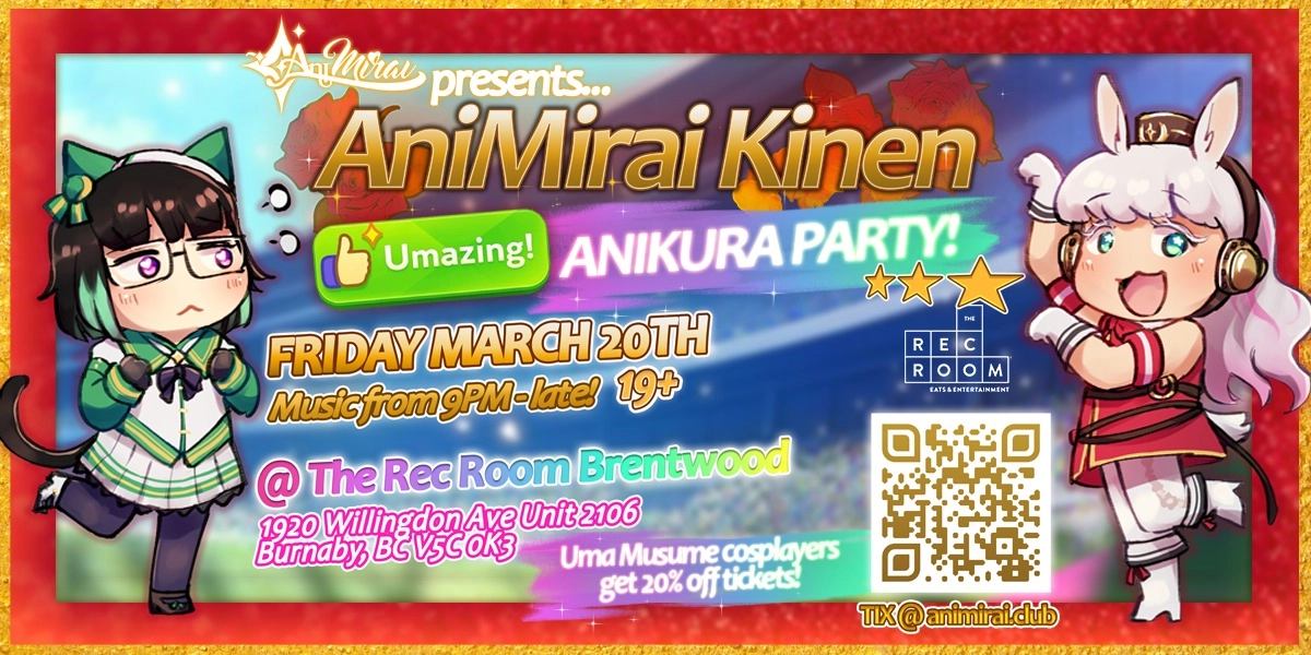 Event image for AniMirai Kinen: Umazing Anikura Party!