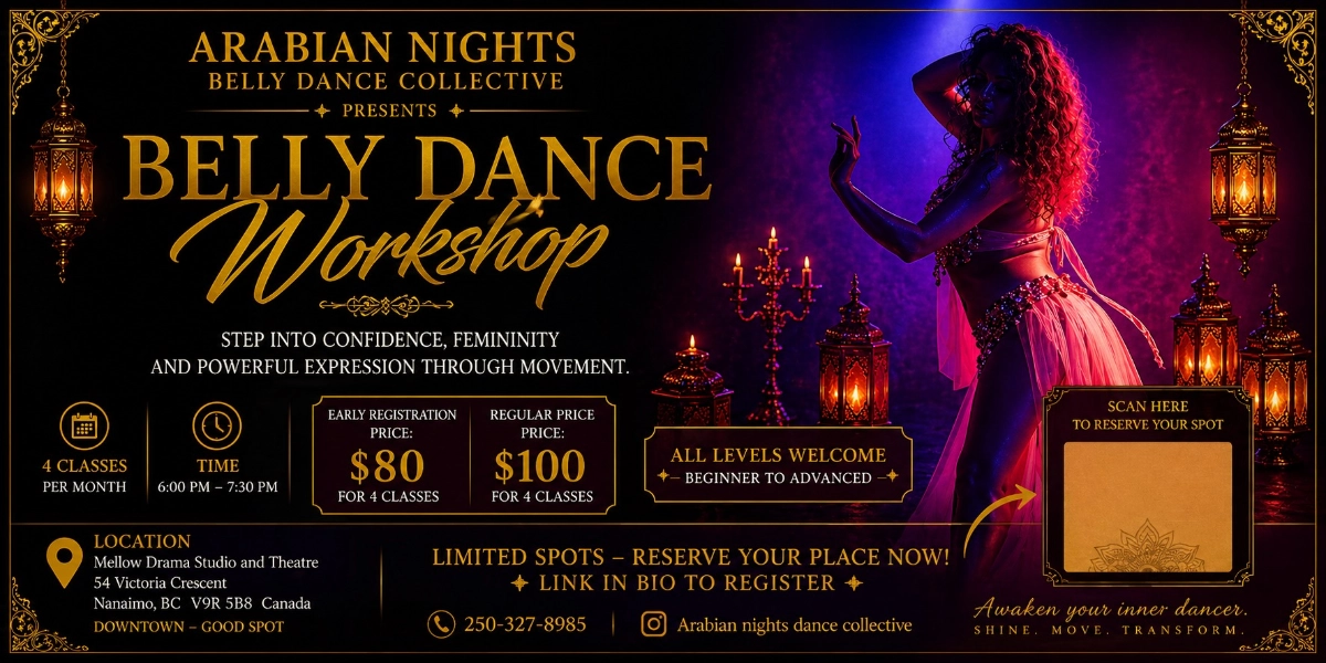Event image for Arabian Nights Belly Dance Collective / Belly Dance Workshop