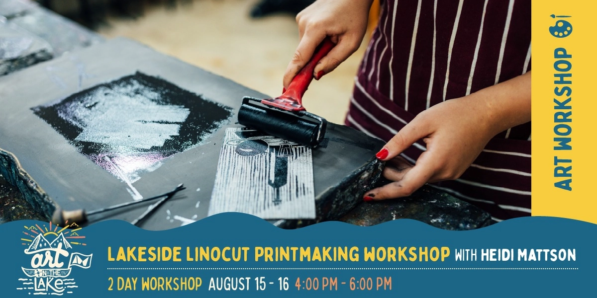 Event image for Lakeside Linocut Printmaking Workshop | 2 Days