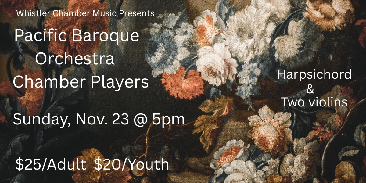 Event image for Pacific Baroque Orchestra Chamber Players