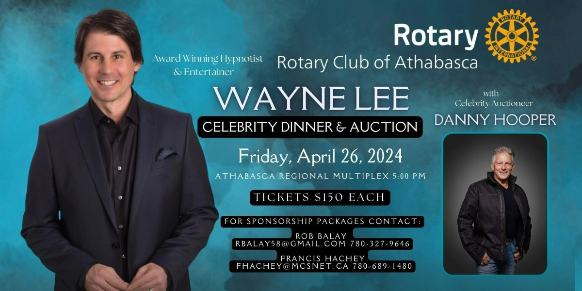 Event image for Rotary Club of Athabasca Celebrity Dinner