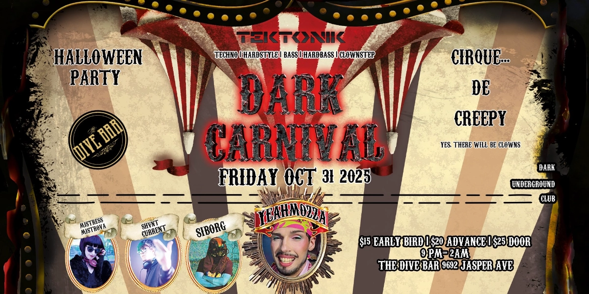 Event image for TekTonik HALLOWEEN Dark Carnival