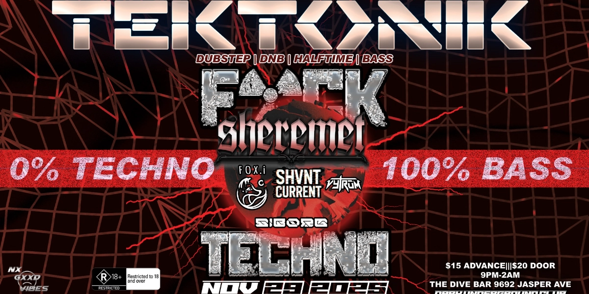 Event image for TEKTONIK - F**CK TECHNO - BASS PARTY