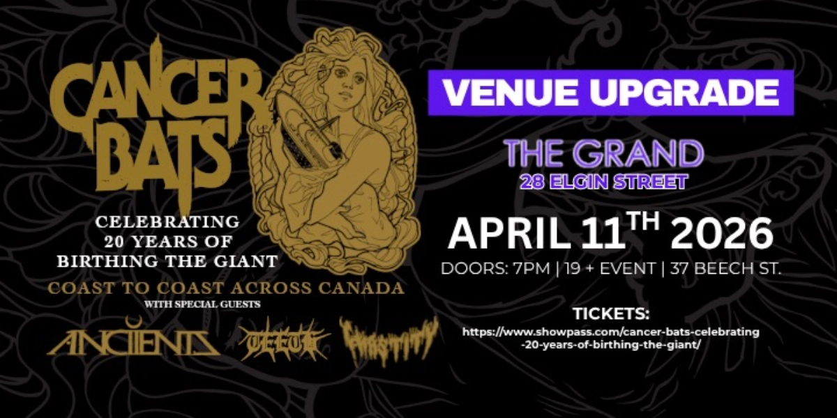 Event image for CANCER BATS – CELEBRATING 20 YEARS OF BIRTHING THE GIANT