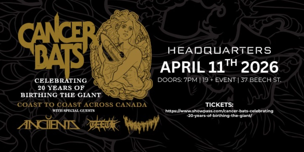 Event image for CANCER BATS – CELEBRATING 20 YEARS OF BIRTHING THE GIANT