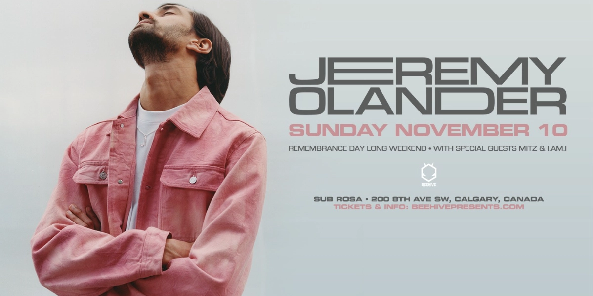 Event image for JEREMY OLANDER • 11.10.24