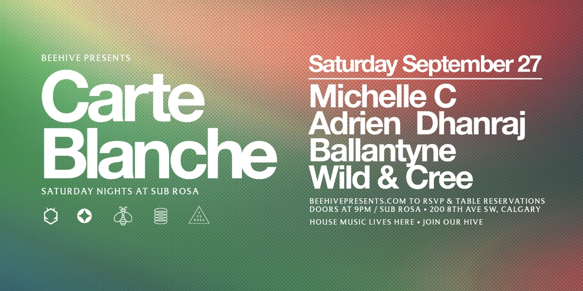 Event image for CARTE BLANCHE • 09.27.25