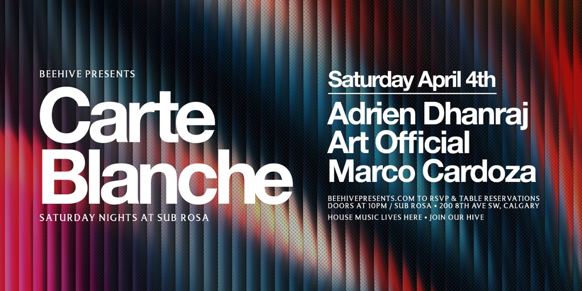 Event image for CARTE BLANCHE • 04.04.26