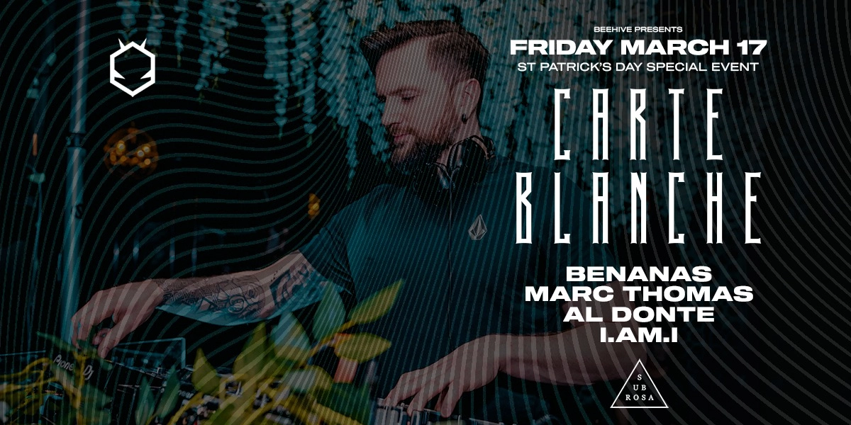 Event image for ST PATRICK'S DAY CARTE BLANCHE  • 03.17.23