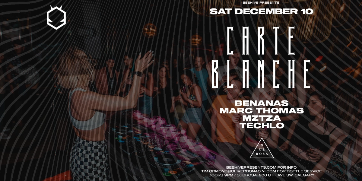 Event image for CARTE BLANCHE • 12.10.22