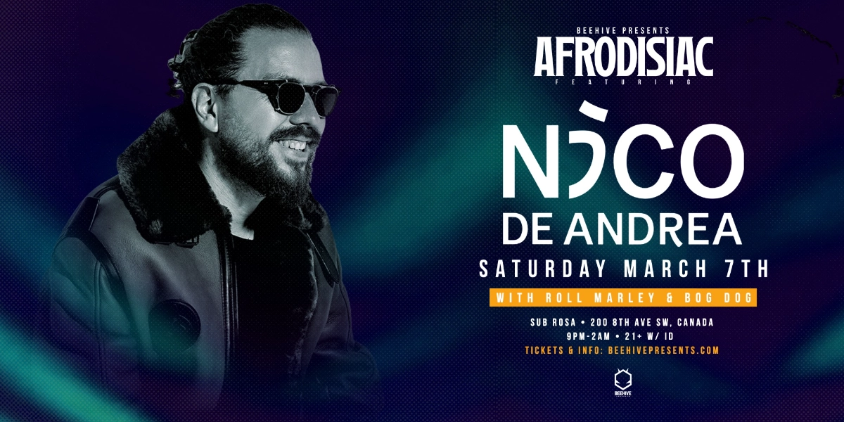 Event image for AFRODISIAC ft. NICO DE ANDREA