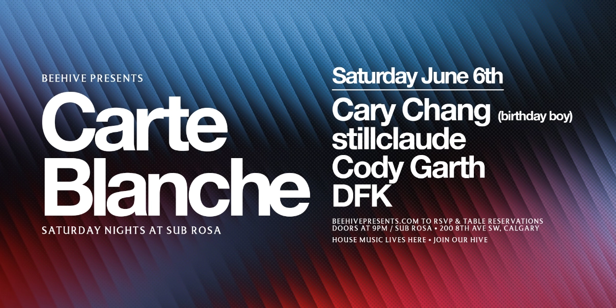 Event image for CARTE BLANCHE • 06.06.26