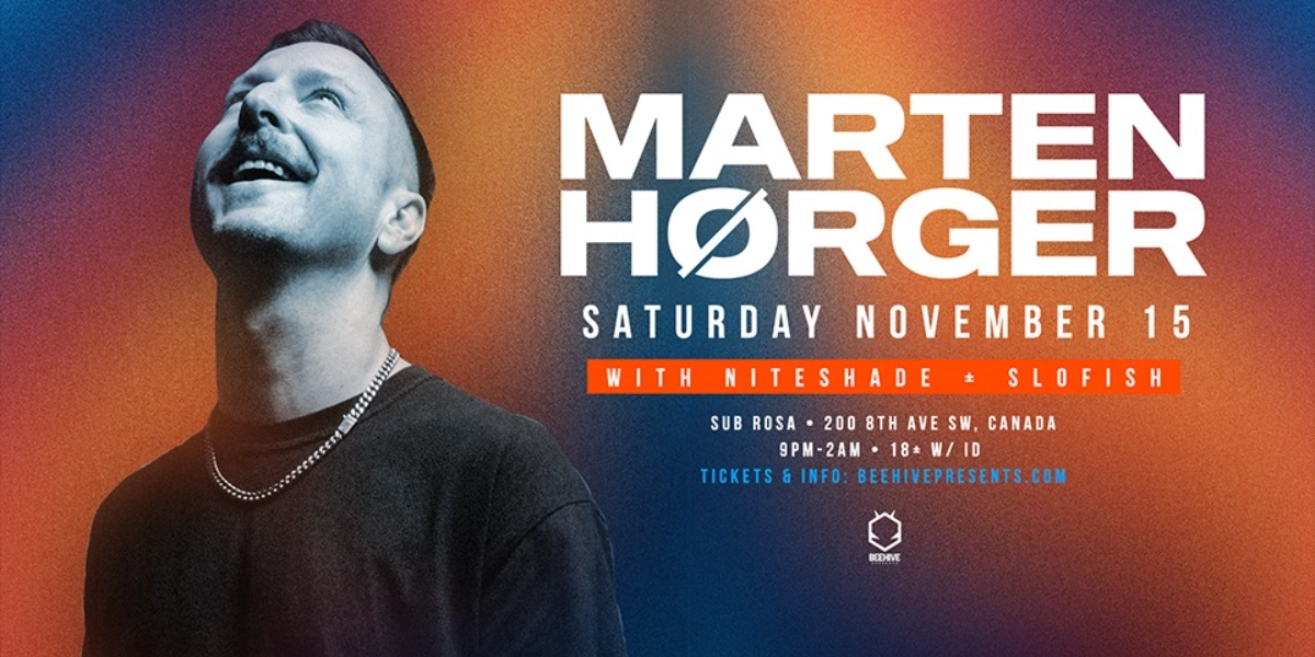 Event image for MARTEN HORGER • 11.15.25
