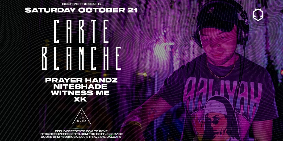 Event image for CARTE BLANCHE • 10.21.23