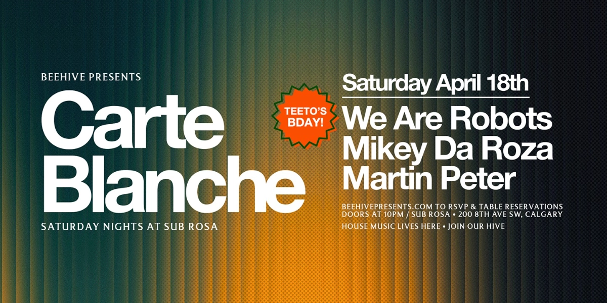 Event image for CARTE BLANCHE • 04.18.26