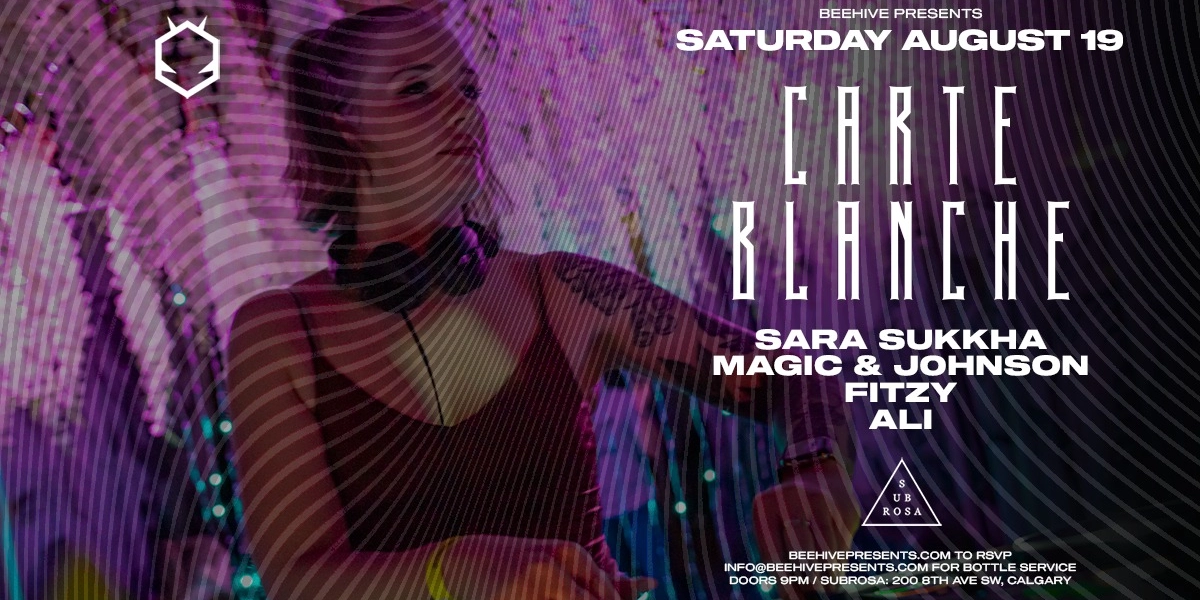 Event image for CARTE BLANCHE • 08.19.23