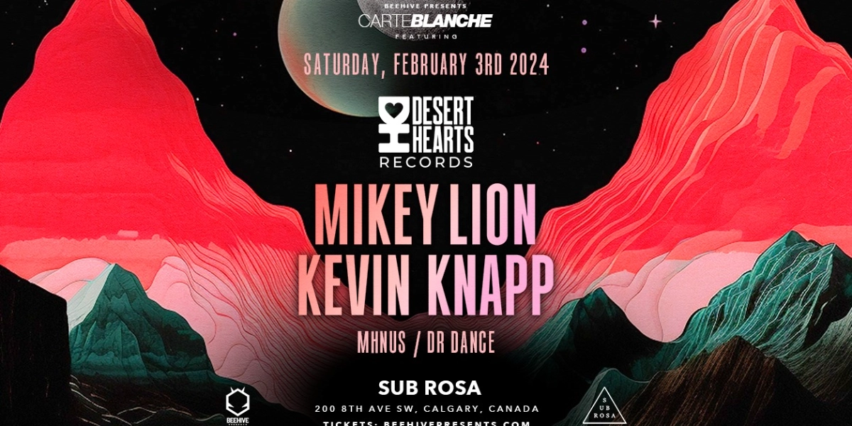 Event image for DESERT HEARTS w/ MIKEY LION & KEVIN KNAPP • 02.03.24