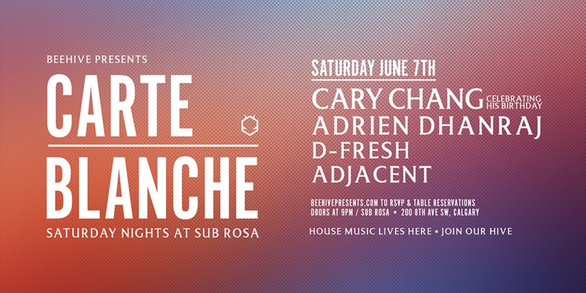 Event image for CARTE BLANCHE • 06.07.25